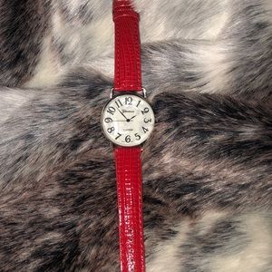 Never worn Charming Charlie classic red watch